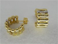 Orecchini Chimento Donna Bamboo in Oro giallo Diamante 0.07 Ct 1O05894B12000 - 1O05894B12000